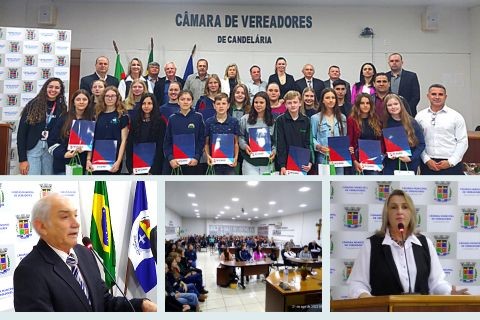 Legislativo de Candelária promove Sessão Especial para homenagear os alunos ¨Nota Dez¨
