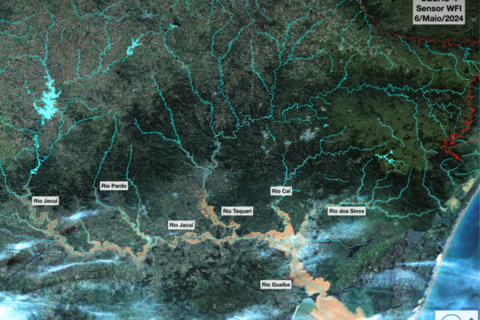 Governo Federal utiliza imagens de satélite do INPE para auxiliar no pagamento do Auxílio Reconstrução RS